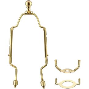 Adjustable Lamp Harp,8-1/2" to 10-1/2" Adjustable Lamp Shade Harp Holder Kit for Table and Floor Lamps (1, Brass) in Kuwait