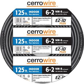 Cerrowire 147-4003D 125 قدم 8/3 NM-B مجدولة بسلك أرضي، أسود in Kuwait