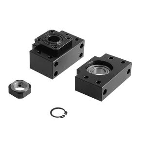 ANWOK 2pcs Ballscrew End Supports 1pcs BK12 Fixed Side + 1pcs BF12 for CNC Router Parts RM / SFU1605 Ballscrew 1605 Ball Screw Bearing Block Bracket in Kuwait