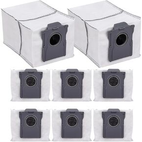 أكياس غبار متوافقة مع Dreame X50 X40 X30 L50 L40 Ultra/ L10S Pro Ultra/ L10S Ultra Gen 2/ L10S Plus/ D10 Plus Gen 2/ Mova E30 V50 Ultra P50 Pro Ultra، حقيبة مكنسة كهربائية كبيرة للاستعمال مرة واحدة سعة 3 لتر (6 عبوات) in Kuwait