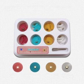 40pcs/80pcs per Pack Dental Oral Resin Polishing Disc Mandrel Set High Quality Dental Technique Kit Finishing System Dentistry (1 Set B(40pcs) 12mm) in Kuwait