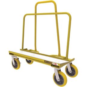 Metaltech 2000-lb. Load Capacity 40 x 16.75 x 44.25 in. Buildman Residential Welded Drywall Cart I-BMD1931YGR, Rolling Cart with Wheels for Moving Sheetrock, Drywall, or Plywood Sheets in Kuwait