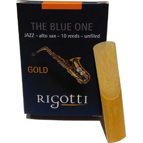 Rigotti RG.JSA Gold Jazz Alto Saxophone Reeds - 2 Medium (10-pack) in Kuwait