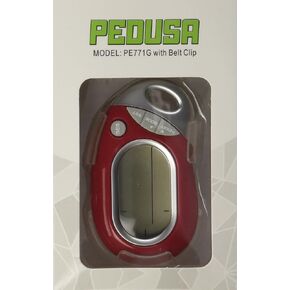 Pedusa PE-771 عداد الخطى للجيب ثلاثي المحاور متعدد الوظائف (أحمر مع حافظة/مشبك حزام) in Kuwait