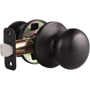 Probrico Classic Flat Ball Style Hall Closet Passage Door Knobs, Brushed Nickel Interior Door Handles, Non-Locking Knobs Without Keys, 3 Pack in Kuwait