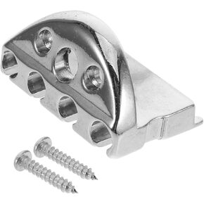 Mikinona Electric Bass Bridge locking Nut: Zinc Alloy Headless Electric Bass Nut with Screws- 4-string Retainer locking for Instrument Installation in Kuwait
