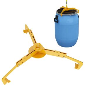 1pcs Open & Closed Head Drum Lifter Lifter 1000lb Capacity, Vertical Drum Clamp, Lifter for 30-55 Gallon Barrel Steel Plastic Drums, Heavy-Duty Pallet Puller Clamp in Saudi Arabia