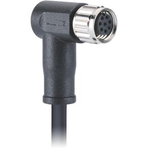 M8 waterproof connector A-Code 8Pin female elbow molding with wire aviation low smoke zero halogen cable in Kuwait