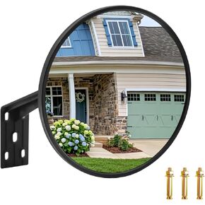 Convex Mirror, 8" Concave Mirror Adjustable Wide Angle View Indoor/Outdoor Acrylic Security Mirror, Corner Mirror Blindspot for Wall, Parking Garage, Driveway, Store, Room and Traffic Safety in Kuwait