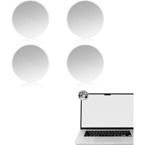 4 قطع من حجرة المكتب - مرآة رؤية خلفية بشاشة فضية قابلة للتعديل مقاس 1.97 بوصة، تعزز الخصوصية والأمان، سهلة التركيب على شاشات الكمبيوتر أو أقسام المقصورة in Kuwait