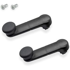 مجموعة مقبض كرنك النافذة الأمامية والخلفية اليسرى واليمنى OEM غطاء بلاستيكي للجسم المعدني مناسب لـ 1987-2023 موستانج برونكو F150 F250 F350 Super Duty Econoline Ranger # E6DZ5423342A F7UZ1523342AAA in Kuwait