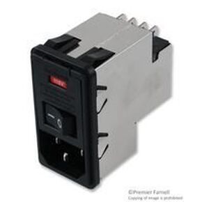 TE CONNECTIVITY/CORCOM PS0SXSSXB Connector, Power Entry, RCPT, 10A, 250VAC in Kuwait