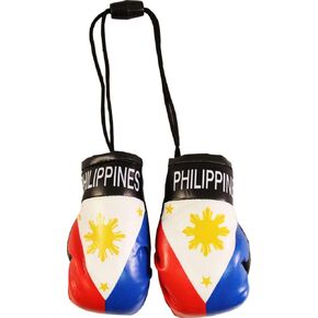 Philippines - Novelty Mini Boxing Gloves with Black Snap Connection in Kuwait