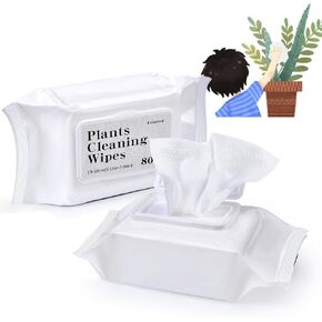 مناديل تنظيف النباتات لتألق الأوراق والتنظيف والتمثيل الضوئي، منظف أوراق النباتات المنزلية والنباتات الخارجية (80 منديلًا) in Kuwait
