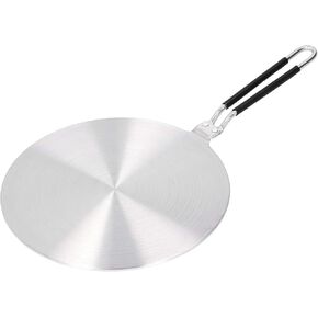 Stainless Steel Heat Diffuser Induction Adapter Plate with Anti-scalding Silicone Handle Universal for Gas Electric Cookers Kitchen Utensil Various Pots in Kuwait
