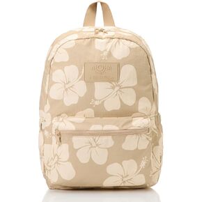 ALOHA Collection Keep It Light Nylon Backpack - Lightweight, Comfortable, Water-Resistant Carry On Backpack-Padded Laptop Sleeve + Side Pockets. Trolley Sleeve for Easy Travel in Black in Kuwait