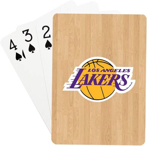 Pro Specialties Group Los Angeles Lakers Playing Cards Hardwood NBA Playing Cards Team Color Small… in Saudi Arabia