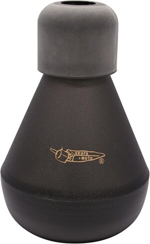 Okra + Mute Trombone Practice Mute, Color: Black in Saudi Arabia