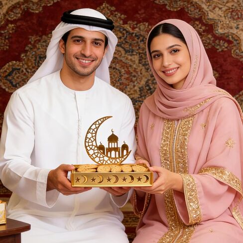 ديكورات رمضان للمنزل 2026 - صينية تقديم رمضان، ديكور طاولة رمضان، ديكور رمضان إسلامي، هدايا رمضان، لافتة رمضان مبارك وديكور طاولة رمضان، عبوتان in Kuwait