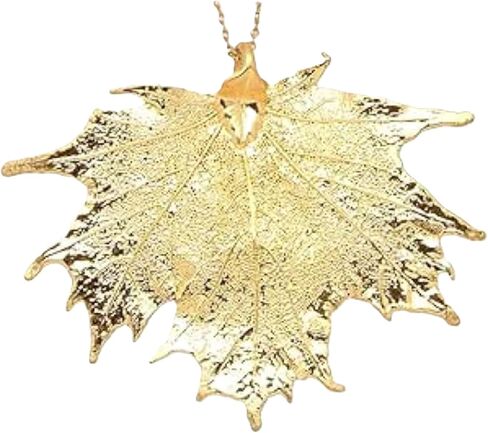 Allmygold 24k Gold Dipped Real Sugar Maple Leaf with Gold-Plated Chain in Saudi Arabia