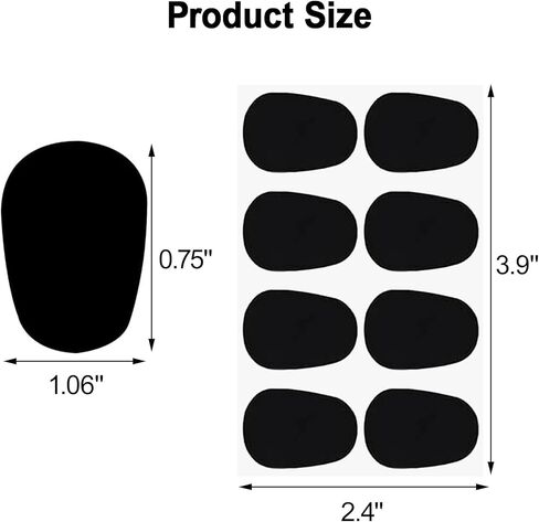 100 Pcs 0.8mm Thick Saxophone & Clarinet Mouthpiece Cushion, Alto/Tenor Sax & Clarinet Mouthpiece Patches Pads Cushions, Oval Thick Rubber Strong Adhesive for Beginners Musicians in Saudi Arabia