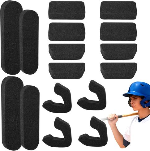 طقم مكون من قطعتين من بطانة الخوذة متوافق مع خوذات البيسبول إيستون، 0.79 بوصة، حشوات إسفنجية ناعمة وسميكة عالمية للاعبي البيسبول والكرة اللينة، مناسبة للتدريب الشتوي للمراهقين in Kuwait