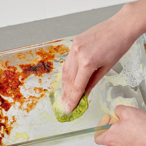 وسادات صابون من الصوف الفولاذي من بريلو، تدوم طويلاً، تنظيف برائحة الليمون (الليمون، 10 قطع (عبوة من قطعة واحدة)) in Kuwait