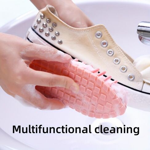 Reusable Bent Cleaning Brush Durable Plastic Multipurpose Scrubbers for Bathroom, Kitchen, and Hard to Reach Corners, No Electricity Needed Home Cleaning Tool Blue in Saudi Arabia