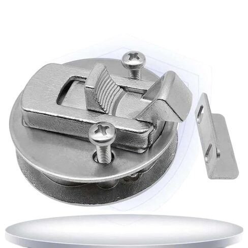 Marine Round Turning Lock 316 Stainless Steel Deck Latch Flush Pull Mount Cabinet Lock Latch Compatible with in Kuwait