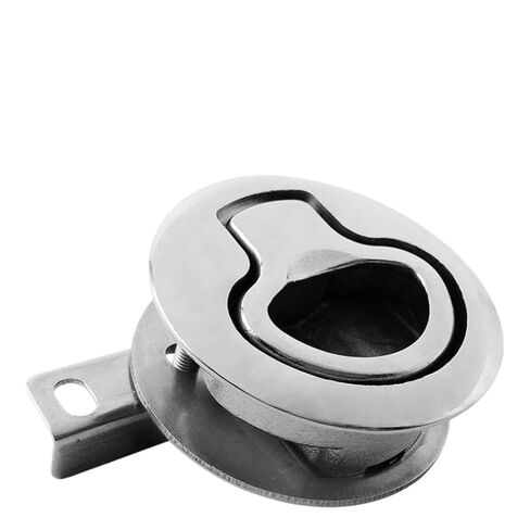 Marine Round Turning Lock 316 Stainless Steel Deck Latch Flush Pull Mount Cabinet Lock Latch Compatible with in Kuwait