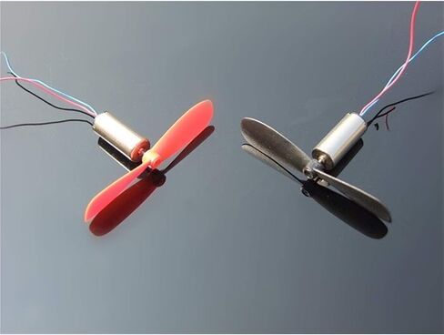 2pcs Micro DIY Helicopter Coreless DC Electronic Starter, with Propeller Great Torque High Speed Electronic Starter, DC 3.7-4.2V 716 716MM, Accessories in Kuwait