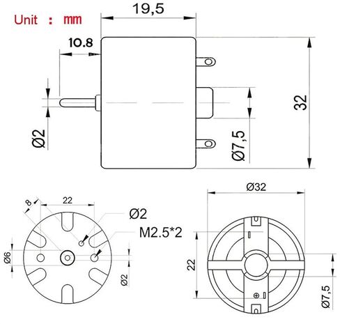 Permanent Magnet Electronic Starter, Sprayer Humidifier Micro DC High Speed Electronic Starter 3V6V12V, RF500TB-18280, Accessories in Kuwait
