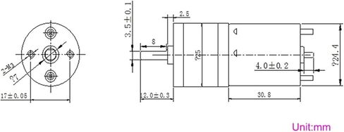 1pcs 25GA370 Metal Gear Electronic Starter, 12-1360RPM DC 6V/12V/24V with Gearbox Gearwheel Micro DC Reducer Electronic Starter, Accessories : 130, Voltage : 6V (Color : 6v, Size : 280) in Kuwait