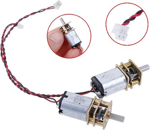 1PCS Reduction Gearbox Slow Speed Micro N20 Full Metal Gear Electronic Starter, DC 3V-6V 5V 55rpm, Accessories in Kuwait