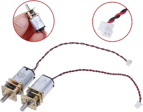 1PCS Reduction Gearbox Slow Speed Micro N20 Full Metal Gear Electronic Starter, DC 3V-6V 5V 55rpm, Accessories in Kuwait