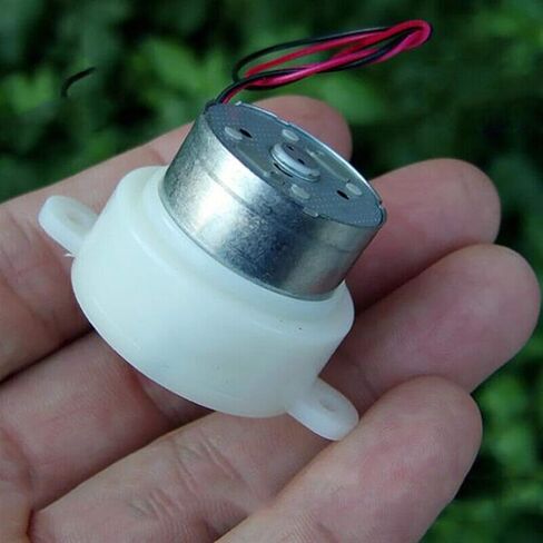 DC 6V-12V Micro Mute 300 Gear Electronic Starter, 7.5RPM Slow Speed Reduction Gearbox Reduction Ratio 1 : 600, Accessories in Kuwait