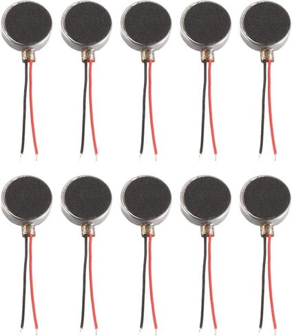10PCS 10x 3mm Flat Coin Micro DC Vibrating Electronic Starter, DC 1.5V 6000RPM, for Cell Phone, Accessories : Other in Kuwait