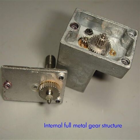 1 Piece Z Shape Cast Aluminum Shell Speed Reduction Electronic Starter, Full Metal Gear, 4mm Thread, Micro N20 Geared Electronic Starter, Accessories in Kuwait