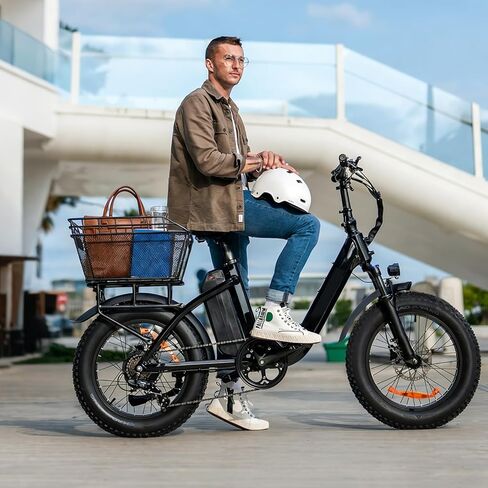 Large Bicycle Basket - Rear Bike Basket with Cargo Net and 2-in-1 Waterproof Cover, Wire Bike Baskets, Large Capacity for Adult Bikes,Electric Bike,Carrying Grocery,Ball,Dog in Kuwait