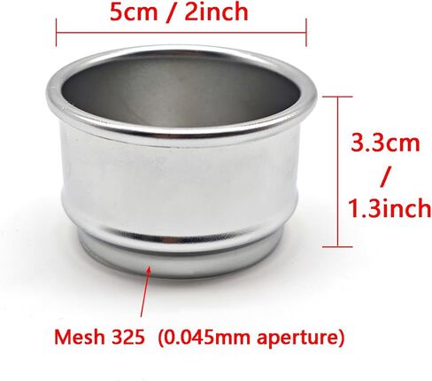 325 Mesh, 2" Diameter, Lab Test Sieve, φ5cm, 304 Stainless Steel Wire Cloth, Screen Filter Strainer for Industrial Laboratory in Saudi Arabia