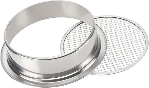 5-in-1 Garden Soil Sifter with 5 pcs (1,3,6,9,12mm) Sieve Meshes and Shovel, Stainless Steel Mesh Sifter for Sand Sifting, Compost Processing, Potting Mix in Saudi Arabia