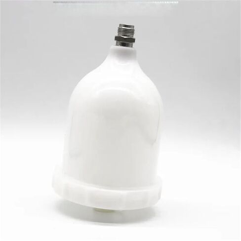 Spray Cup 1pcs Plastic Sprayer Cup White Spray Paint Cup G3/8 Air Spray Cup Air Spray Tank for Spray Cup(G38 Cup) in Saudi Arabia