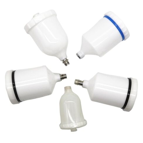 Spray Cup 1pcs Plastic Sprayer Cup White Spray Paint Cup G3/8 Air Spray Cup Air Spray Tank for Spray Cup(G38 Cup) in Saudi Arabia