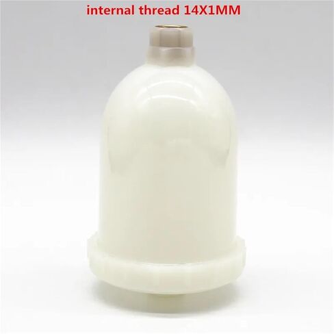 Spray Cup 1pcs Plastic Sprayer Cup White Spray Paint Cup G3/8 Air Spray Cup Air Spray Tank for Spray Cup(G38 Cup) in Saudi Arabia
