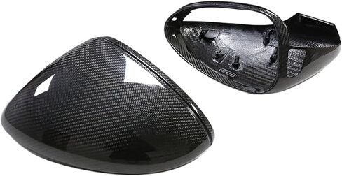 Fit for Porsche 911/991/992/718/Cayenne Paramela Carbon Fiber Pattern Rear View Mirror Cover in Saudi Arabia
