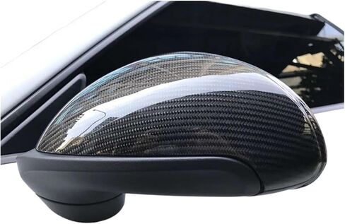 الألياف نمط مرآة الرؤية الخلفية غطاء الكسوة شل يغطي صالح لبورش كايمان صالح ل Boxster 981 991 القياسية 2013-2016 in Saudi Arabia
