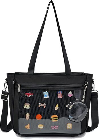 CHERRY SAUCE Tote bag Ita Bag Canvas Crossbody Shoulder Bag Backpack Kawaii Purses and Handbags with Pin Display in Kuwait