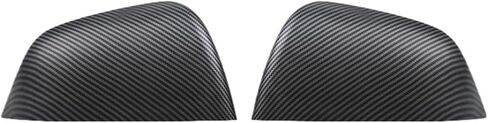 Car Rearview Mirror Cover Fit for Model 3 Y Bright/Matte Carbon Fiber Pattern Rear View Mirror in Saudi Arabia