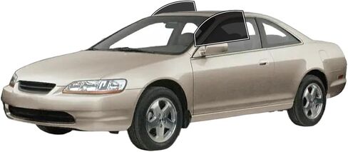 Precut Windows Tint Film All Sides Cars Sun Flocking Protection Privacy Anti Shatter Glass 2 Ply Film أي مجموعة الظل الصبغة لـ Honda Accord Coupe 1998-2002 in Kuwait