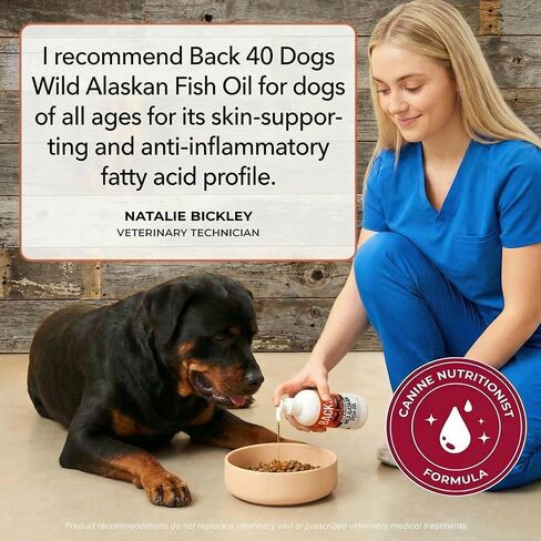 زيت السمك البري في ألاسكا للكلاب ، والبشرة والمعطف ملحق للكلاب والقطط ، أوميغا-3 سمك السلمون الغني وزيت بولوك ، وزيت سمك السلمون الكلب EPA و DHA للدماغ ، والقلب ، والمفاصل 16 أوقية (473 مل) in Kuwait